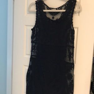 Navy lace dress